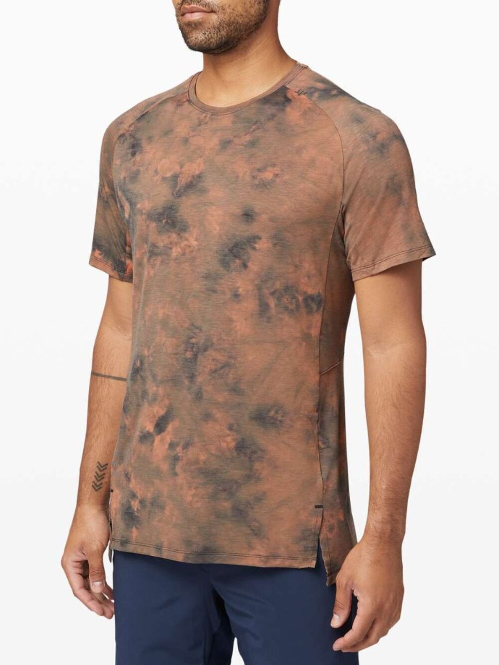 Lululemon Always Agile Short Sleeve Tee Shirt - Diamond Dye Sedona Sunset - Sz S